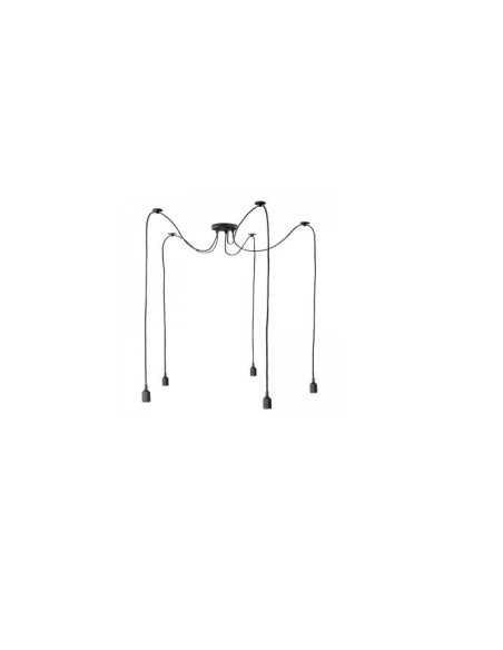 Kabantis LED šviestuvas - Voras Spider 5 x E27 internetu | Luxon.lt