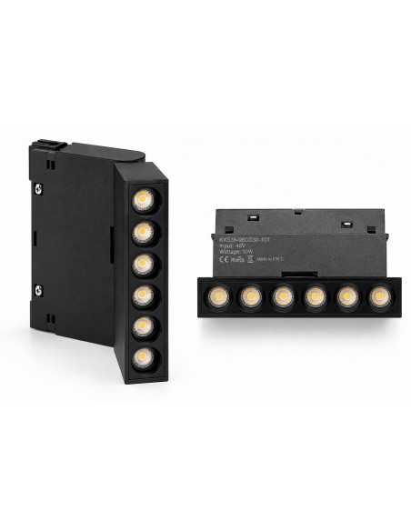 Magnetinis LED šviestuvas 48V - 6W CCT juodas - 112mm juodas | Luxon.lt