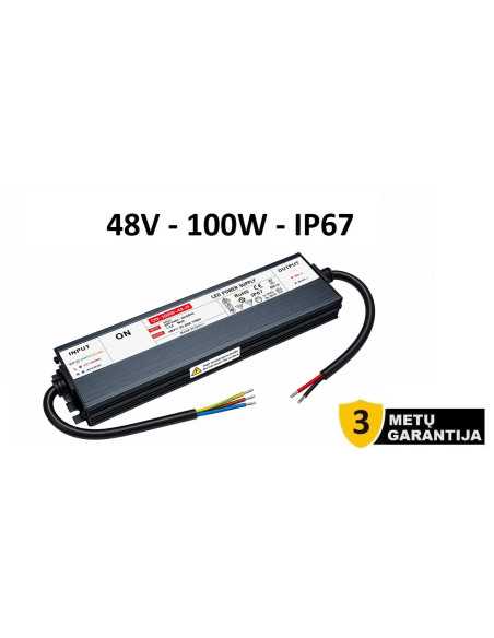 LED maitinimo šaltinis  48V - 100W - IP67
